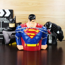2 Styles 20 Cm Superhéros Figure Jouet Batman Vs Superman Tirelire
