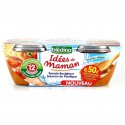 Blédina Idées De Maman Plats Bébé Dès 12 Mois, Tomate Saumon Les 2 Bols De 200 G