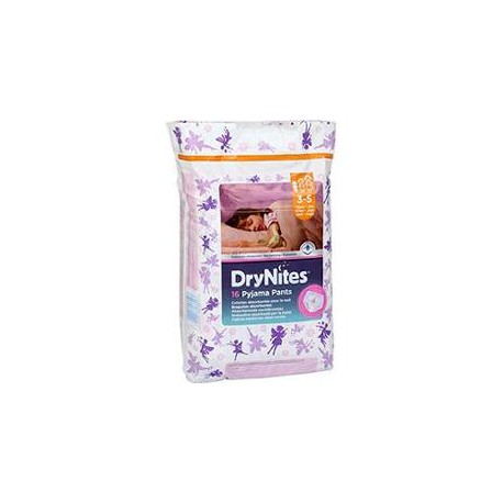Hugg.Drynites Girls 3-5Ans X16