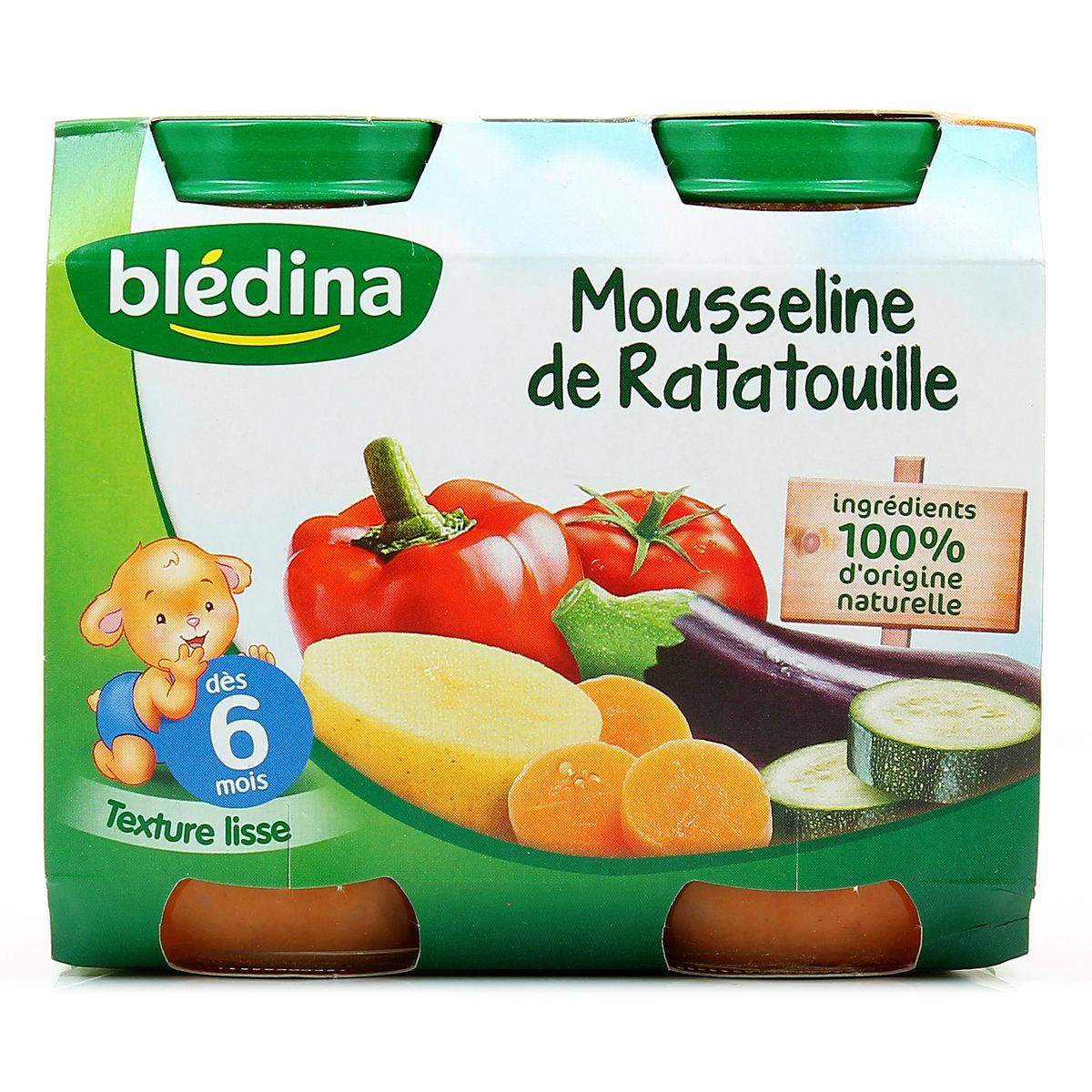 Blédina Petits Pots pour bébé, Dès 6 Mois, Ratatouille / Légumes