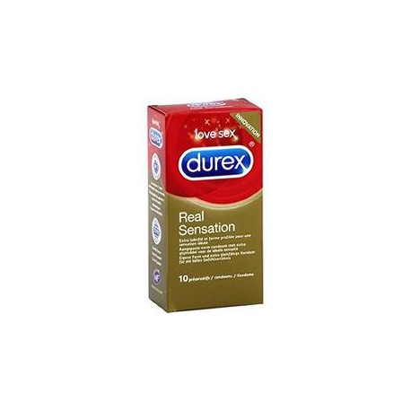 10 Preservatifs Real Sensation Durex