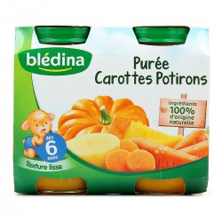 2X200G Puree Carotte Potiron