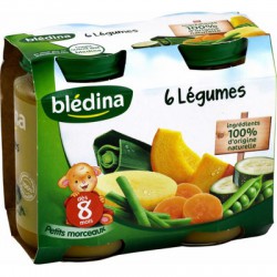 2X200G 6 Legumes Bledina