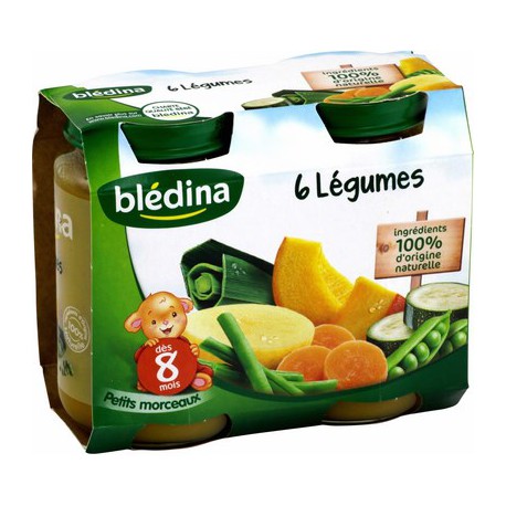 2X200G 6 Legumes Bledina