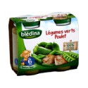 Blédina Petits Pots Légumes Verts Poulet Dès 6 Mois Pack De 200 G X 2 - 400 G