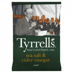 Tyrells Chips Sel/Vinaigre 40G