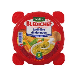 L.2 Bols Legumes Pates/ Veau 200G Bledina 8Mois