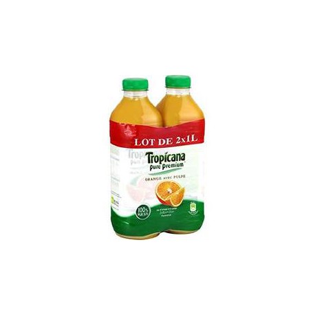 Tropicana Orange A.Pulpe P.Jus Bouteille Plastique 2X1L