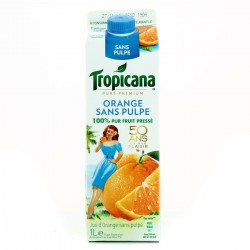 1L Tropicana Premium Orange Sans Pulpe