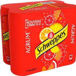 Schweppe Agrum Bte Slim 6X33Cl