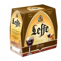Abbaye De Leffe Brune Biere 6.5%V Bouteille 6X25Cl