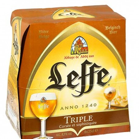 Abbaye De Leffe Triple Biere 8.5%V Bouteille 6X25Cl