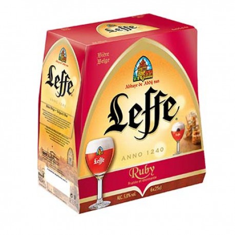 Abbaye De Leffe Ruby 5%V Bouteille 6X25Cl