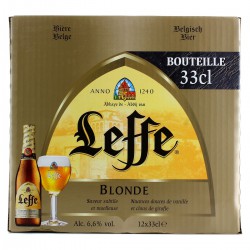 Pack 12X33Cl Biere Blonde Leffe