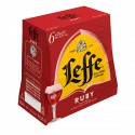 Pack Bouteille 6X25Cl Biere Ruby Abbaye De Leffe 5°