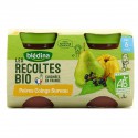 Blédina Les Récoltes Bio Compotes Bébé Poire Coing Sureau Dès 6 Mois Les 2 Pots De 130 G