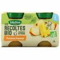 Blédina Les Récoltes Bio Compotes Bébé Bio Pomme Ananas Dès 6 Mois Les 2 Pots De 130 G
