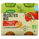 Blédina Les Récoltes Bio Tomates Riz Veau Dès 6 Mois Pack De 200 G X 2 - 400 G