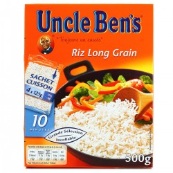 4X125G Riz Long Grain 10 Mn Uncle Ben S