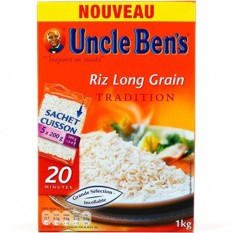BEN'S ORIGINAL Riz long grain en sachets 5 sachets 1kg pas cher
