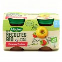 Blédina Les Récoltes Bio Compotes Bébé Pommes Fraises Dès 6 Mois Les 2 Pots De 130 G