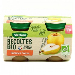 Lr Bio Pot Bb Pom/Poire 2X130G