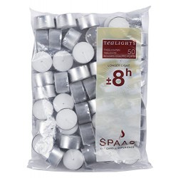 50 Bougieschauffe-Plats 8 Heures Spass Kaarsen