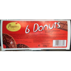 Poppies Donuts Choco X6 330G