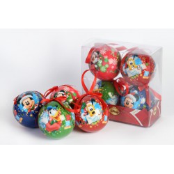 4 Bles Pvc De Noel Disney Mic