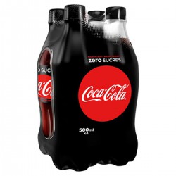 Pack 4X50Cl Bouteille Pet Coca Cola Zero