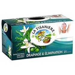 La Tisanière Infusion Queues De Cerise Café Vert Chicorée La Boite De 25 Sachets - 37,5 G