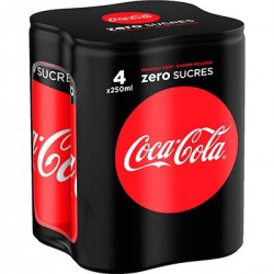 Pack Bte 4X25Cl Coca Cola Zero