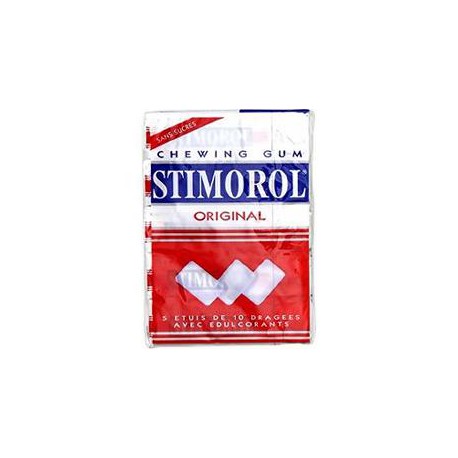 Stimorol Original S/Sucre 5 Etuis 12 Dragees