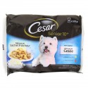 Pack 4X100G Delices Senior En Gelee Cesar