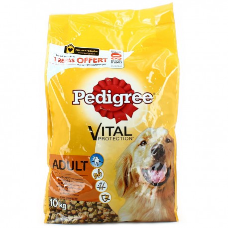 Pedigree Croquett.Volaille Riz Adult Sac 10Kg