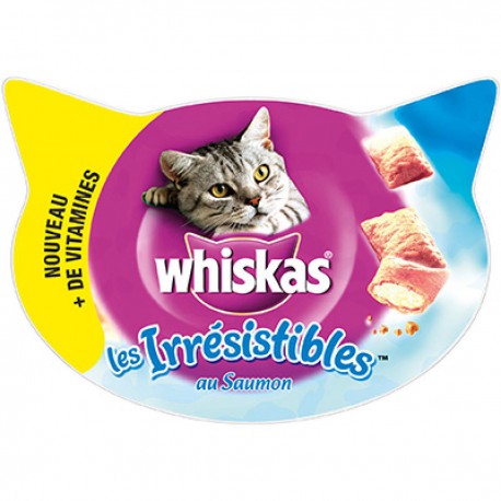 Whiskas Biscuits Pour Chats Whiskas Les Irresistibles Saumon 60G