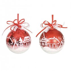 Boule Rouge Ac Village Hiver