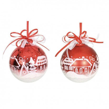 Boule Rouge Ac Village Hiver