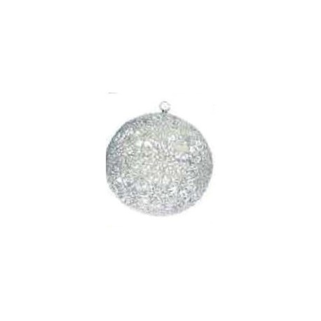 6 Boules Sculptee Argent