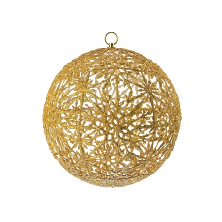 6 Boules Sculptee Or
