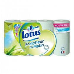 8 Rouleaux Papier Toilette Parfum Fraicheur Matinale Lotus
