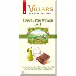 Villars Chocol.Liqueur Poire William Tablette 100G
