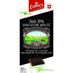 100G Tablette Degustation Chocolat Noir 70% A Teneur Reduite