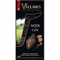 Villars Chocolat Degustation Noir Eclat De Cafe Tab 100G