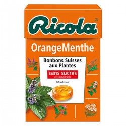 Ricola Bonbons Orange/Menthe Sans Sucre Ricola Bte 50G