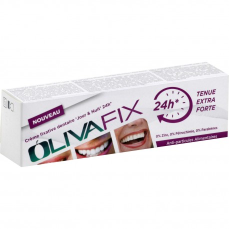 Crème Fixative Dentaire Jour/Nuit 24 G Olivafix Le Tube De 40 G