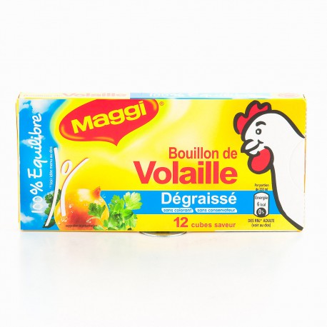12 Tablettes 132G Bouillon De Volaille Degraisse Maggi