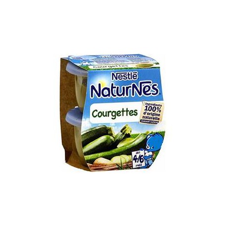 Pack 2X130G Naturnes Courgettes Nestle
