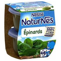 Pack 2X130G Naturnes Epinards Nestle
