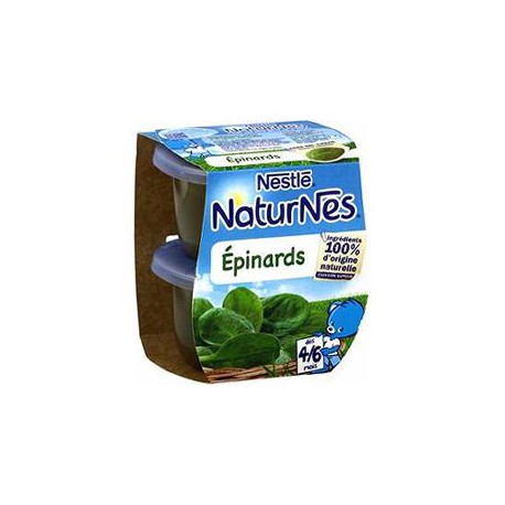 Pack 2X130G Naturnes Epinards Nestle